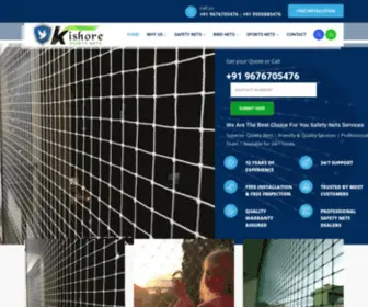 Kishoresafetynets.com(Kishore Safety Nets) Screenshot