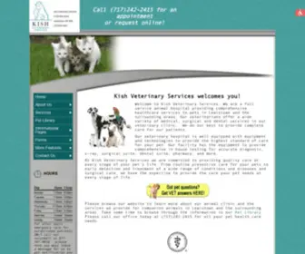 Kishvet.com(Kish Veterinary Services) Screenshot