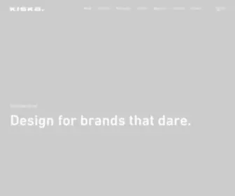 Kiska.com(International Brand and Design Agency) Screenshot