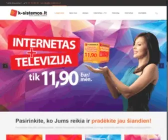 Kis.lt(Televizija, internetas Lietuvoje) Screenshot