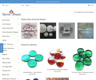 Kismetmosaic.com(We supply safe and inexpensive recycled glass and mosaic supplies. Whether your mosaic art) Screenshot