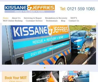 Kissaneandjeffries.co.uk(Car Servicing and MOT Garage in Dudley West Midlands) Screenshot