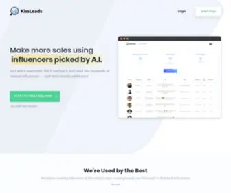 Kissleads.io(KissLeads) Screenshot