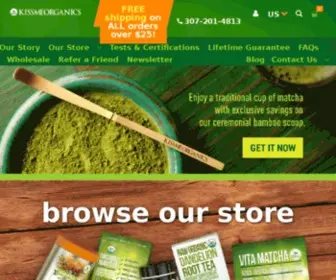 Kissmeorganics.com(Matcha Green Tea Powder) Screenshot