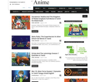 Kisstamilanime.co.uk(Free Download Cartoons Animes In Tamil Watch Online) Screenshot