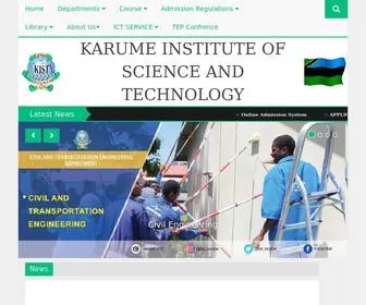 Kist.ac.tz(Karume Institute of Science and Technology) Screenshot