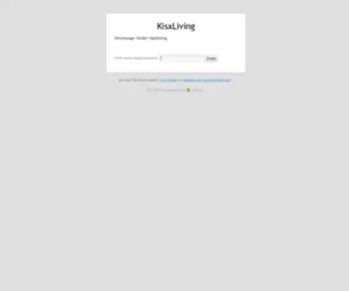 KisXliving.com(Please Log In) Screenshot