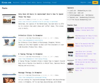 Kisza.com(Bookmark website) Screenshot