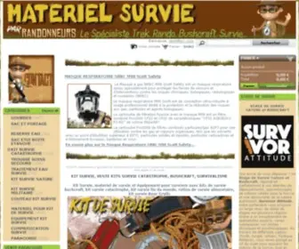 Kit-Survie.fr(Kit survie catastrophe climatique equipement kit de survie catastrophe naturelle) Screenshot
