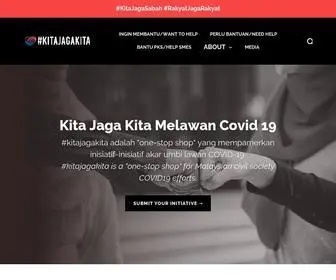 Kitajagakita.com(Malaysians helping Malaysians fight Covid) Screenshot