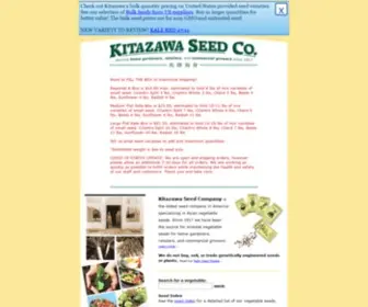 Kitazawaseed.com(Kitazawa Seed Company) Screenshot