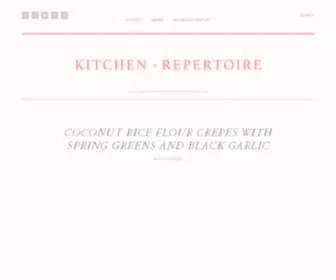 Kitchen-Repertoire.com(Kitchen Repertoire) Screenshot