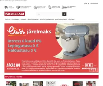 Kitchen.ee(Ametlik KitchenAidi maaletooja Baltikumis) Screenshot