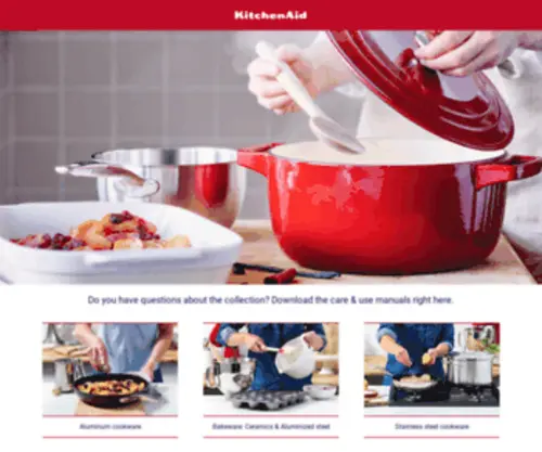 Kitchenaid-Care.com(KitchenAid Care & Use) Screenshot