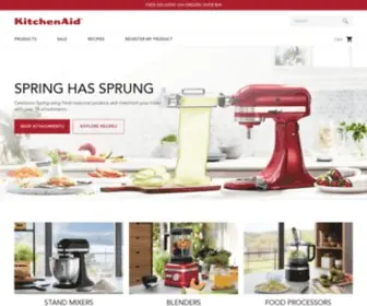 Kitchenaid.co.nz(Kitchen Appliances Online) Screenshot