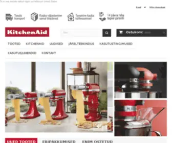 Kitchenaid.ee(Ametlik KitchenAidi maaletooja Baltikumis) Screenshot