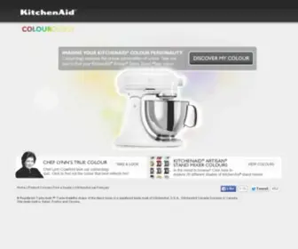 Kitchenaidcolourology.ca(Take the Colourology quiz to find the Artisan®) Screenshot