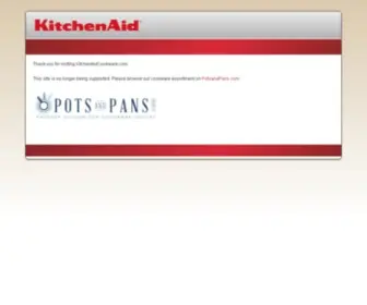 Kitchenaidcookware.com(Cookware, Roasters and Teakettles) Screenshot