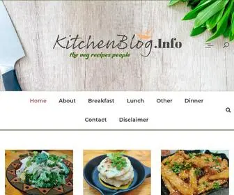 Kitchenblog.info(The Veg Recipes People) Screenshot