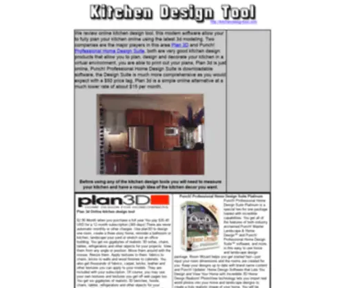 Kitchendesigntool.com(Kitchendesigntool) Screenshot