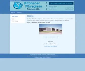 Kitchenerfiberglass.com(Kitchener Fiberglass Products Ltd) Screenshot