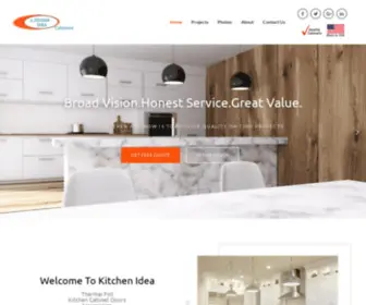 Kitchenidea.com(Wholesale Kitchen Cabinets by Kitchen Idea Custom Cabinets) Screenshot