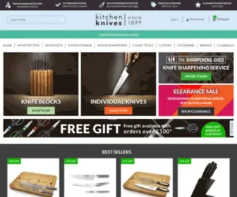 Kitchenknives.co.uk(Professional Kitchen Knives at the UK's Best Prices) Screenshot