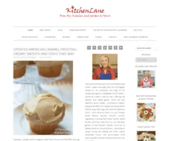 Kitchenlane.com(Original, well-tested recipes, enticing photos, and helpful cookbook writing how-tos) Screenshot