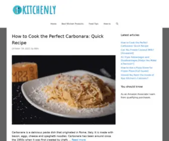 Kitchenly.com(Tips for a heavenly kitchen) Screenshot