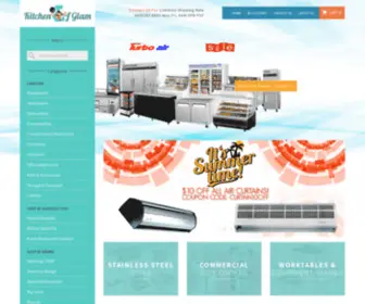 Kitchenofglam.com(Restaurant Equipment And Supplies) Screenshot