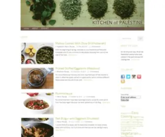 Kitchenofpalestine.com(Kitchen of Palestine Kitchen of Palestine) Screenshot