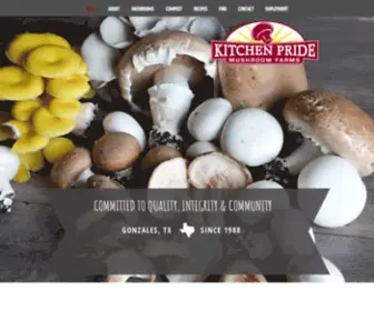 Kitchenpride.com(Kitchen Pride Mushroom Farms) Screenshot