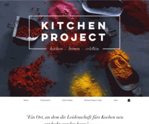 Kitchenproject.ch(Kochschule und Teamevents Luzern) Screenshot