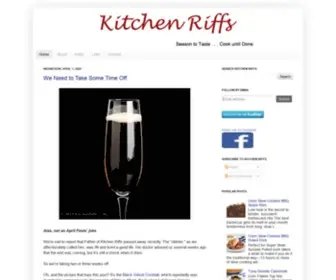 Kitchenriffs.com(Kitchen Riffs) Screenshot