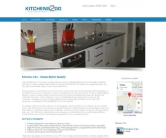 Kitchens2GO.co.nz(Kitchens 2 Go) Screenshot