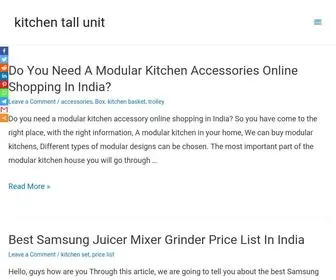 Kitchentallunit.com(Kitchen tall unit) Screenshot