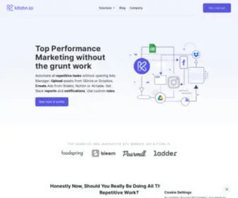 Kitchn.io(Paid Social Ads Automation) Screenshot