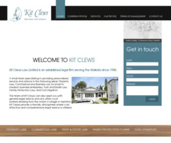 Kitclews.co.nz(Kit Clews) Screenshot