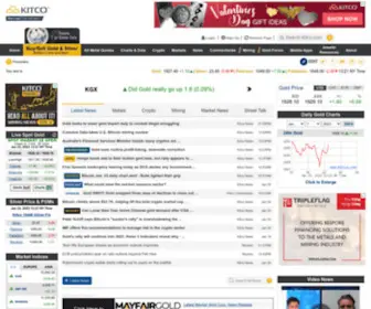 Kitco.com(Live Gold Prices) Screenshot