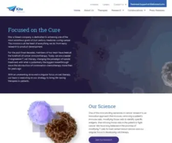 Kitepharma.com(Kite Pharma) Screenshot
