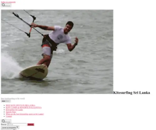 Kitesurfingsrilanka.blog(Best kiteboarding in the world) Screenshot