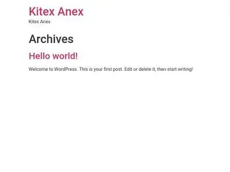 Kitex-Anex.xyz(Kitex Anex) Screenshot