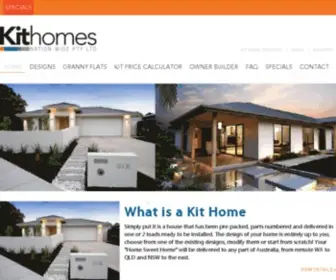 Kithomes.net.au(Kit Homes) Screenshot