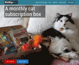 Kitnipbox.com(Monthly cat subscription box of cat toys) Screenshot