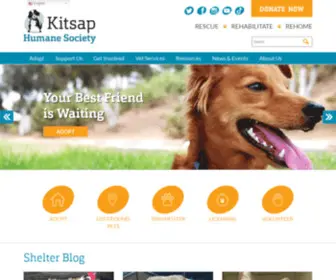 Kitsaphumane.com(Kitsap Humane Society) Screenshot