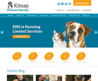 Kitsaphumane.org(Kitsap Humane Society) Screenshot