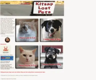 Kitsaplostpets.org(Kitsap Lost Pets) Screenshot