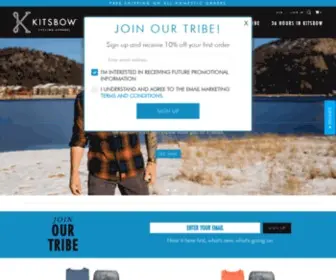 Kitsbow.com(Kitsbow Cycling and Mountain Bike Apparel) Screenshot