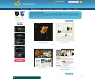 Kitsgratuits.com(Kits graphiques flash) Screenshot
