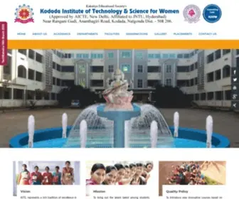 Kitskodad.in(Kodada Institute of Technology and Science for Women Example) Screenshot